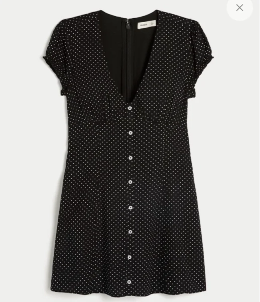 Button Front Mini Dress