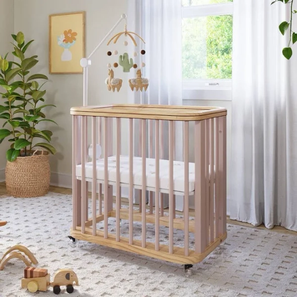 Nestig Candy Cloud Crib 3-in-1 Convertible Crib with Toddler Bed