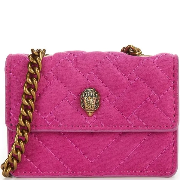 Kurt Geiger London Women's Micro Quilted Velvet Crossbody Bag