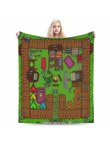99 Nights In The Forest Blankets Quality Soft Warm 2025 Game Bedding Throws Winter Decorative Bedroom Fluffy Bedspread.Jpg