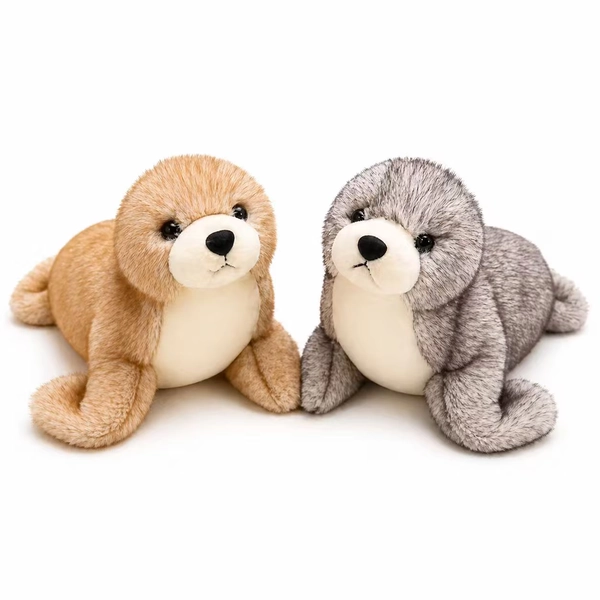 Seal Plush Toy, 12 Inch Soft Seal Stuffed Animal, Gray or Brown Ocean Animal Plush , Single or 2 Pack, Kids Gift and Room Decor - Walmart.com