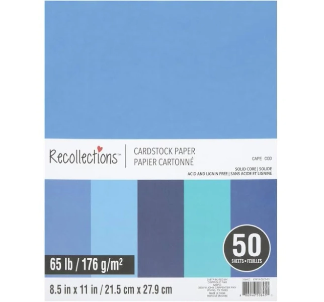 Recollections Cape Cod Cardstock Paper Pack