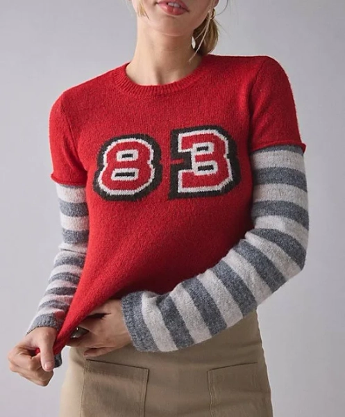 BDG Riley Graphic Long Sleeve Sweater