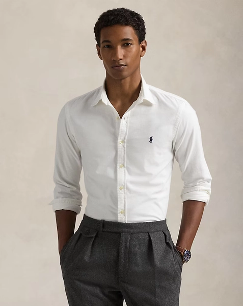 Slim Fit Garment-Dyed Oxford Shirt