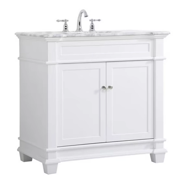 36 inch Single Bathroom Vanity set in White