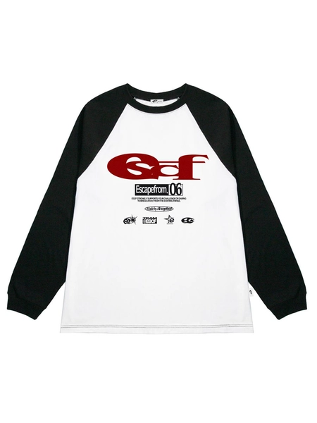 ESCF Logo Collage Print Long Sleeve T-Shirt [Black]
