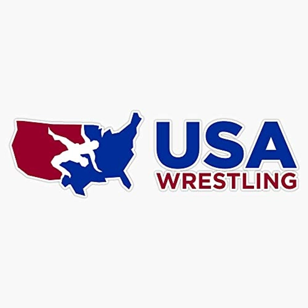 BZ Trading Usa Wrestling Vinyl Decal Wall Laptop Bumper Sticker 5in(RDB-USA-STICKERS-0110)