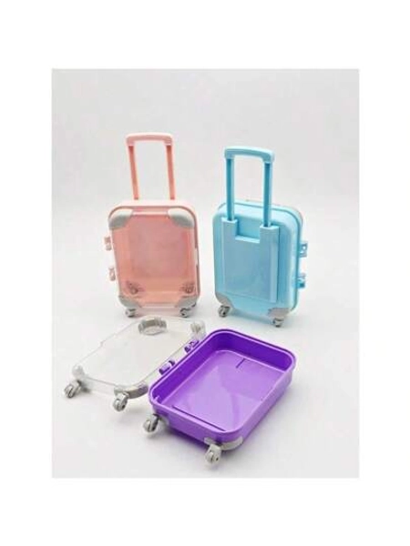 1pc Mini Suitcase - Colorful ABS Trolley Luggage - Suitable For Teenagers And Storage - Dollhouse - Perfect For Travel, Parties And Small Items (Multiple Colors Available) - Interactive - Back To School - Graduation - Gifts - Reflect - Romantic Couple Games - Cat Gifts - Women's Games - Men's Games - Interactive - Party Games - Games - I Play - Stitch Toys Travel Toys Classroom Fidget Toys Mini Stuff Bath Toys Christmas Stationery Stress Ball Birthday Gifts - Holiday Gifts - Perfect Gifts