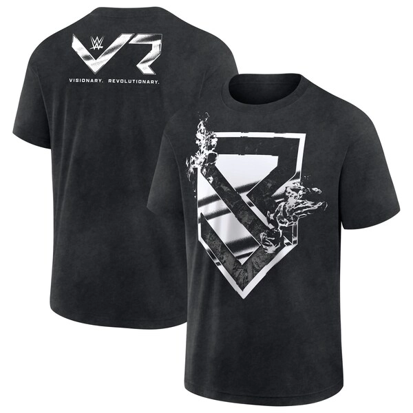 Men's Black Seth Rollins Flames T-Shirt