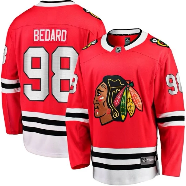 Men's Chicago Blackhawks Connor Bedard Fanatics Home Breakaway Jersey