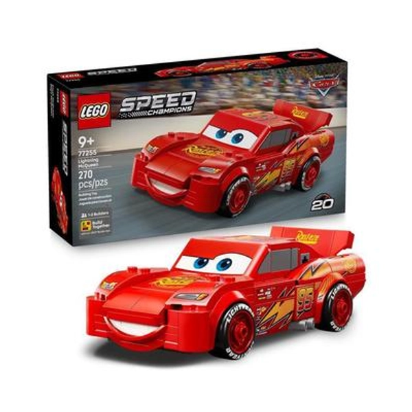 LEGO Speed Champions Lightning McQueen Building Toys - Father's Day Gift - Disney Pixar Cars - 77255
