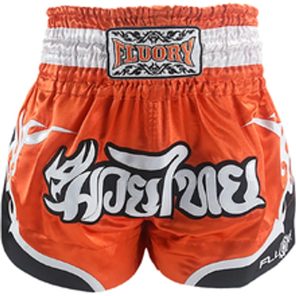 Fluory Orange Muay Thai Shorts
