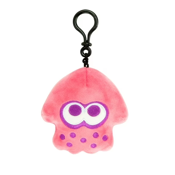 Club Mocchi-Mocchi- Nintendo Splatoon Clip-On Plush Stuffed Toy - Neon Pink