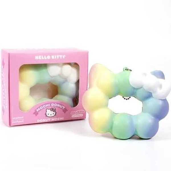 Hamee Sanrio Hello Kitty Mochi Donut Squishy Keychain