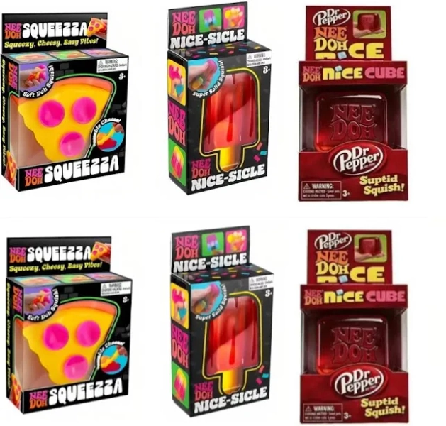 Schylling Nee Doh Nice-Sicle Sensory Cube, Soft Squishy Stress Relief Toy, Ideal Fidget for Anxiety