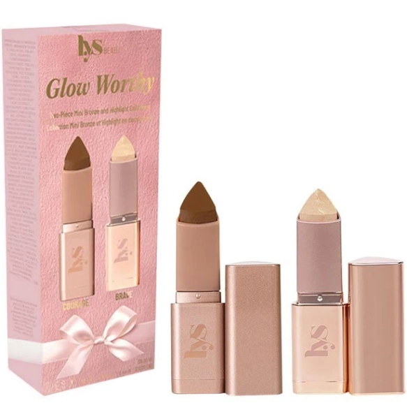 LYS Beauty Mini Glow Worthy Light Bronzer and Highlighter 2-Piece Set