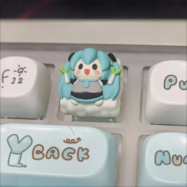 Miku ,Heaven Official's Blessing,  Artisan Keycap - Handmade 3D Resin Keycap for Mechanical Keyboard - Xie Lian Inspired Cartoon Keycap