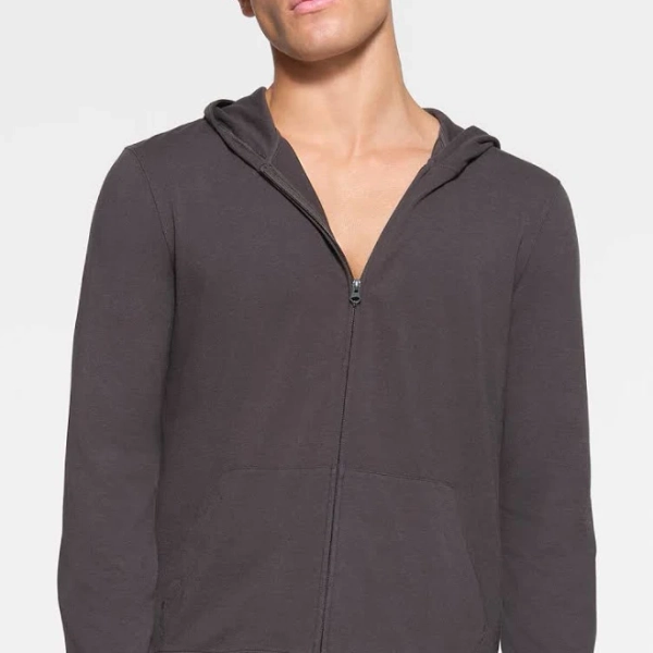 SKIMS Men's Jersey Lounge Zip Up Hoodie