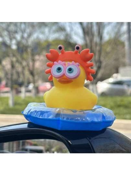 1pc Duck Design Car Decor, Automotive Decoration, Cute Car Interior Accessories, Motorcycle & Bicycle Decoration