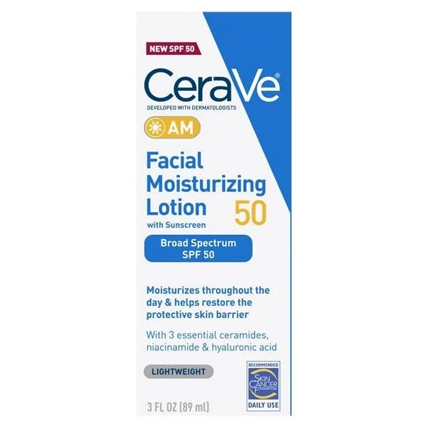 CeraVe AM Facial Moisturizing Lotion SPF 50