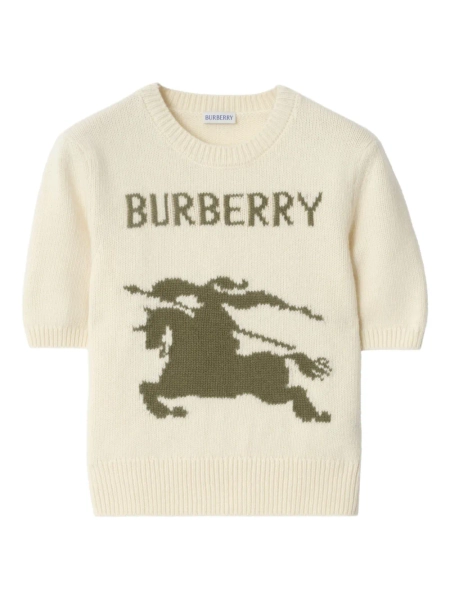 Burberry logo-equestrian Knight T-shirt | Neutrals | FARFETCH