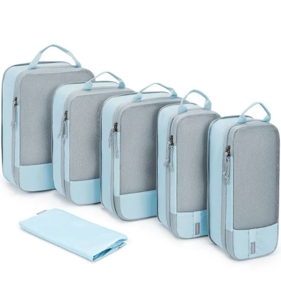 Bagsmart Compression Packing Cubes Travel Essentials Suitcase Organization