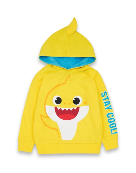Vanilla Underground Baby Shark Unisex Kids Yellow Stay Cool Hoodie (12 Months-6 Years) - 3-4 Yrs | Matalan UK