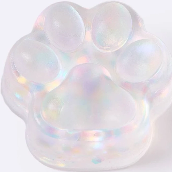 TABASQUISHY Blingbling Clear Paw Taba Squishy Squeeze Toys