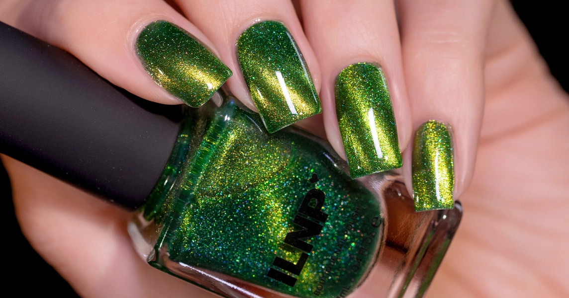 ILNP Frankie - Monster Green Magnetic Holographic Nail Polish