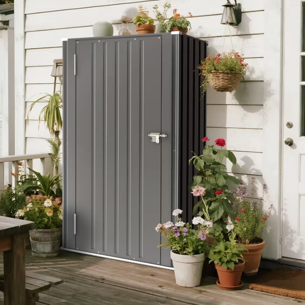 Patiowell 3 Ft. X 2 Ft. Outdoor Storage Metal Horizontal Storage Shed & Reviews | Wayfair