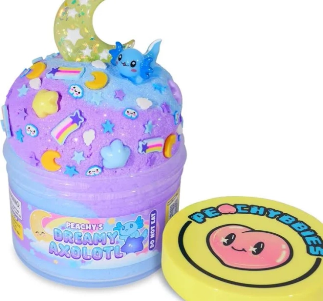Peachybbies Dreamy Axolotl Cloud Slime - Made In Usa Premium, 100%