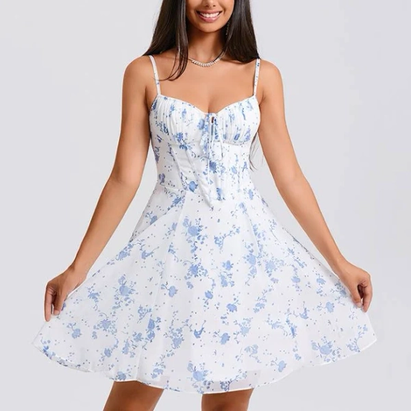 JJ's House Dress 2026 White Sleeveless Short Sweetheart A-line Chiffon