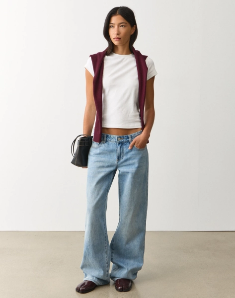 Low Rise Straight Leg Jean