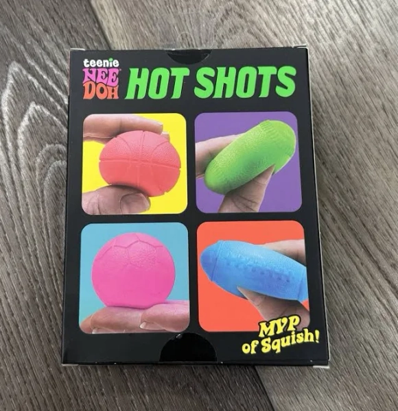 Viral Needoh Teenie Hot Shots 4-pack Nee Doh Set Of Swish Grand Goal