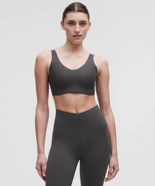 lululemon Glow Up™ Bra *Medium Support, B/C Cup - Graphite Grey - XS