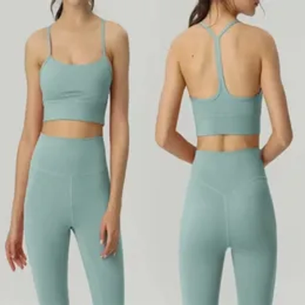 Women's yoga exercise top gym women's Y-shaped vest and U-shaped vest with chest cushion shock-absorbing and sweat absorbing exercise top bra