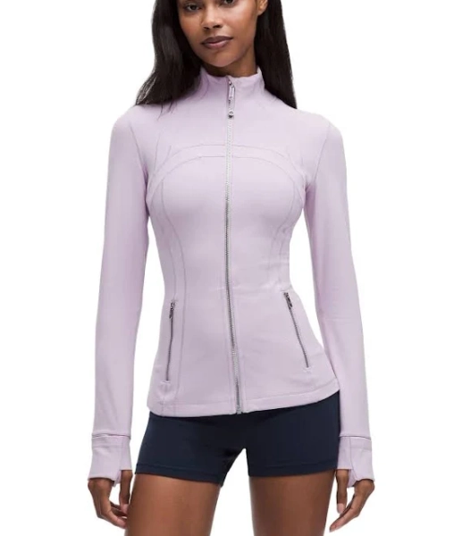 Lululemon Define Women Jacket - Lilac Play/mirror Silver/mirror Silver