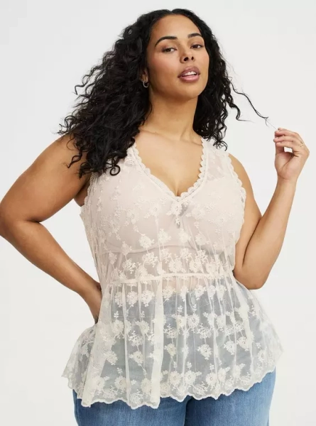 Lace V-Neck Tank