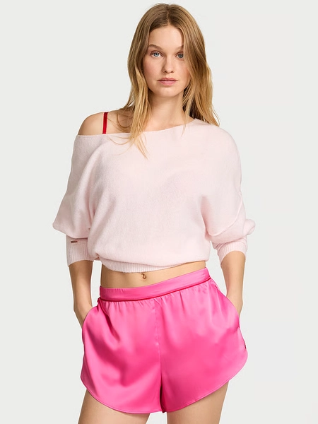Glazed Satin Sleep Shorts