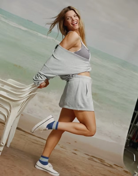 OFFLINE By Aerie Keep It 100 Terry Mini Skirt