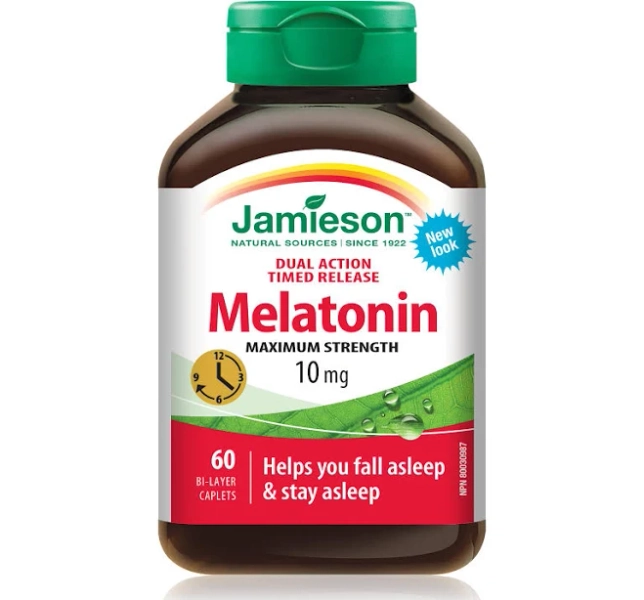 Jamieson Melatonin 10mg Dual Action Timed Release