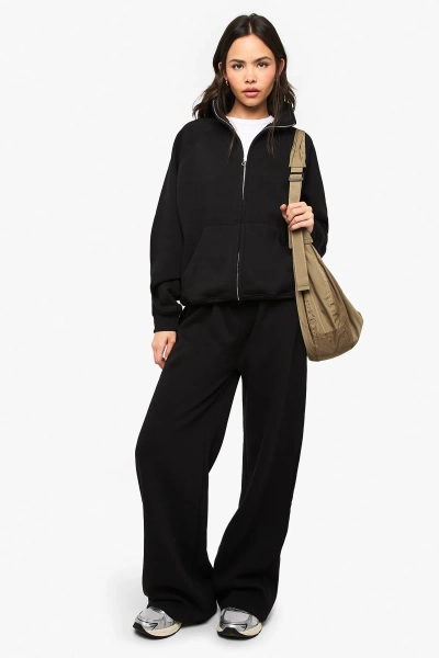 Raglan Seam Funnel Neck Bomber Zip Through Tracksuit