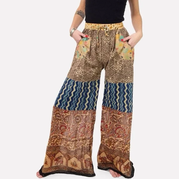 Far Out Flare Patchwork Pants