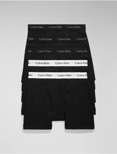 Calvin Klein Men's 5-Pack Cotton Boxer