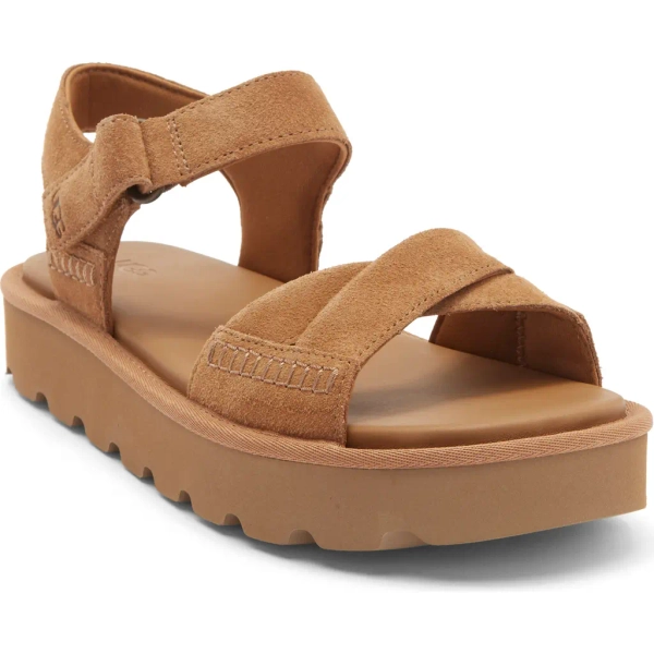 UGG® Sungaze Strappy Sandal in Chestnut at Nordstrom Rack, Size 7