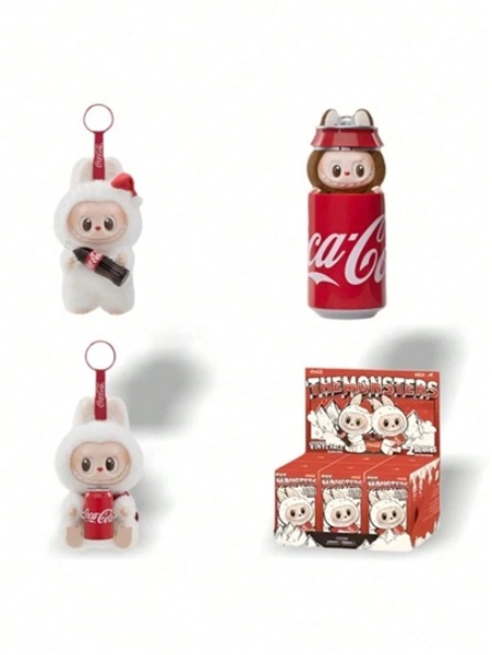 Pop Mart Labubu The Monsters COCA-COLA Series Vinyl Face Blind Box – Classic Labubu Collectible, Soft Plush & Signature Vinyl Face, Halloween Festival Gift, 100% Authentic (Single Blind Box)
