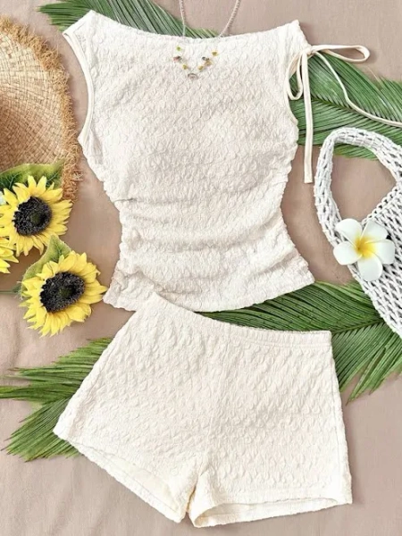 SHEIN Trendy Knit Two-Piece Set