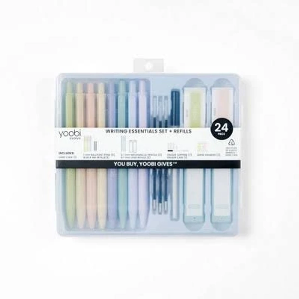 Yoobi Evolve 24pc Writing Set