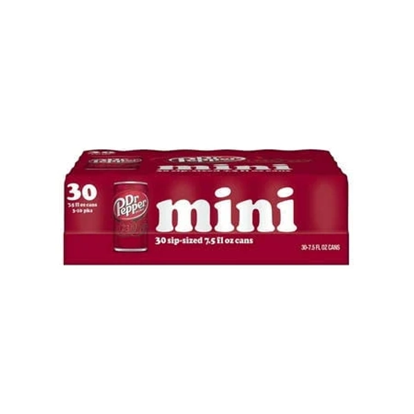 Dr. Pepper Mini Cans 7.5 Fluid Ounce 30 Pack