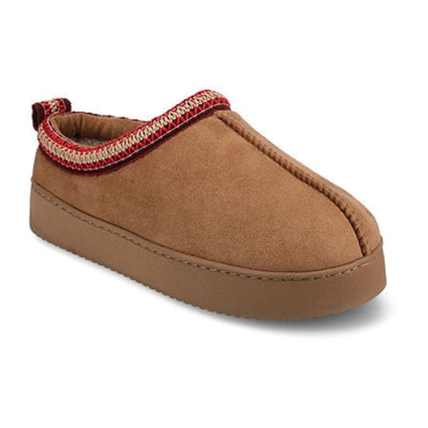 Journee Collection Connway Womens Clog Slippers, 11-12, Brown